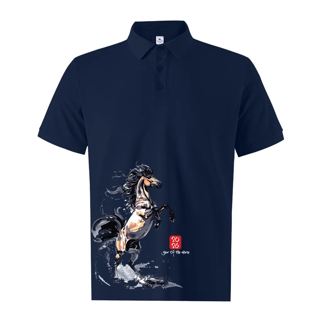 Áo polo Tết Bính Ngọ nam form vừa Miucho Iconic vải poly cá sấu thoáng mát cổ trụ 2997_thumbnail_13