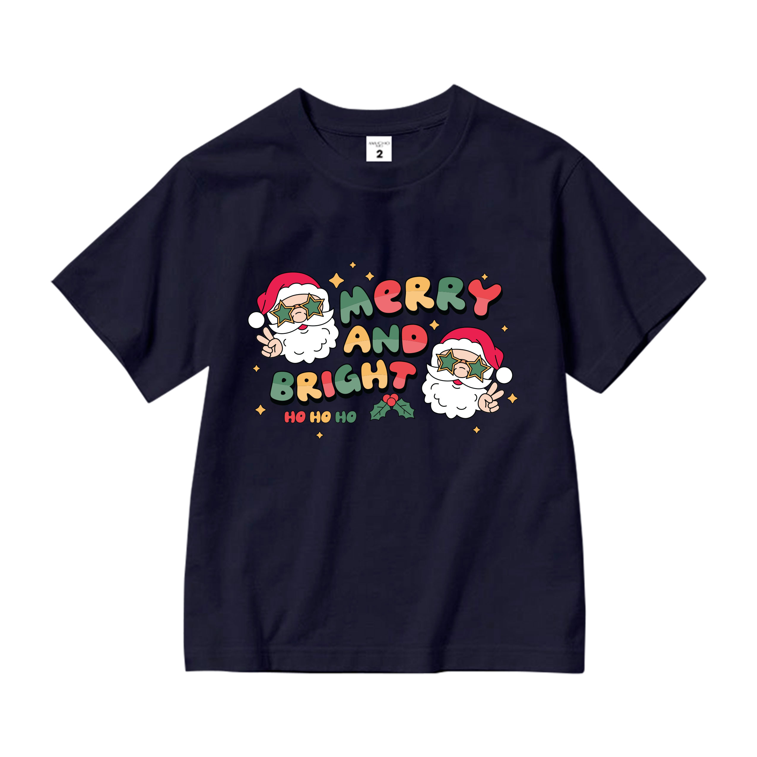 Áo thun bé trai giáng sinh noel form rộng vải cotton co giãn thoải mái AED1703 Miucho Kid in artwork_thumbnail_12