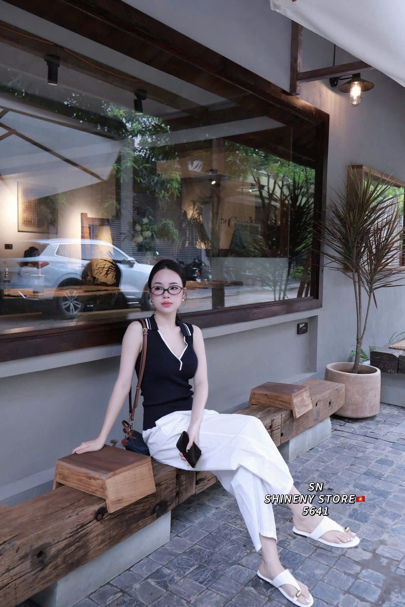 Áo dệt phối cổ viền 3M ( TRẮNG )_thumbnail_1