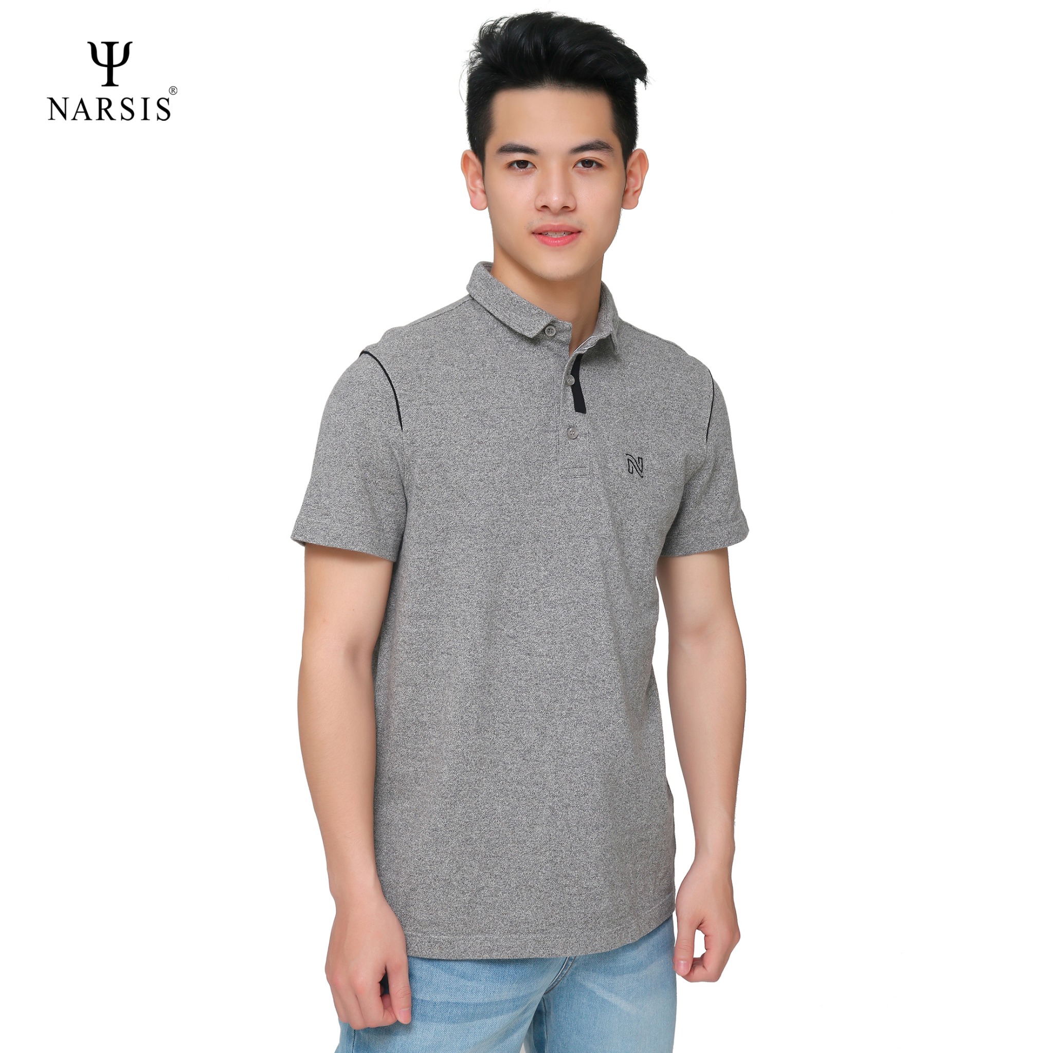 ÁO POLO CÓ CỔ NAM D8001 NARSIS CHẤT LIỆU THOÁNG MÁT, DỄ CHỊU, THOẢI MÁI CẢ NGÀY, DỄ VẬN ĐỘNG