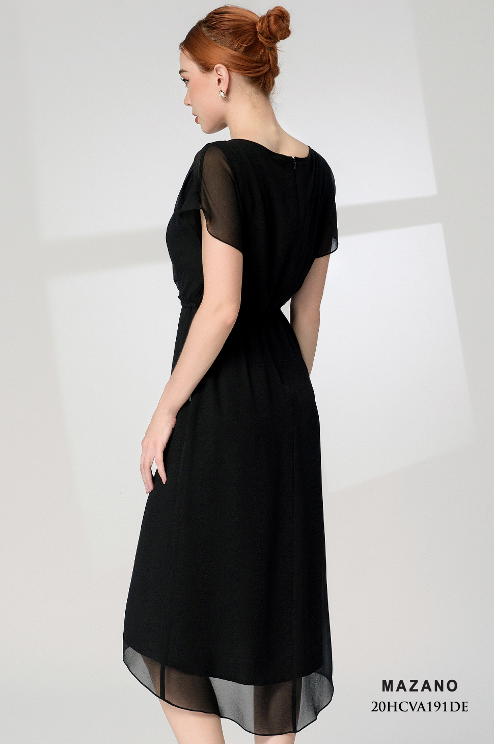 Đầm đen bùng eo mullet tay liền cổ trang trí_thumbnail_4