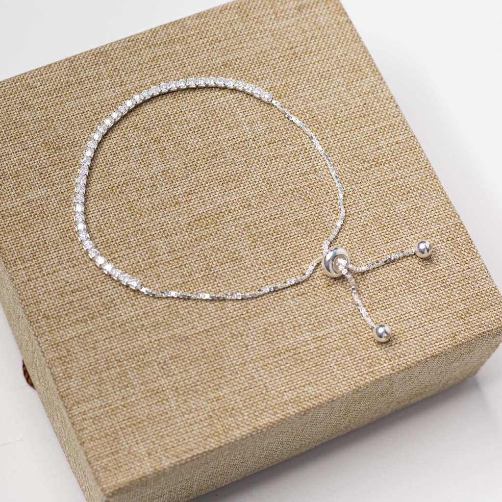 Lắc tay bạc đá dây rút cho nữ TS0287 - Quà tặng bạn bè, người thương_thumbnail_2