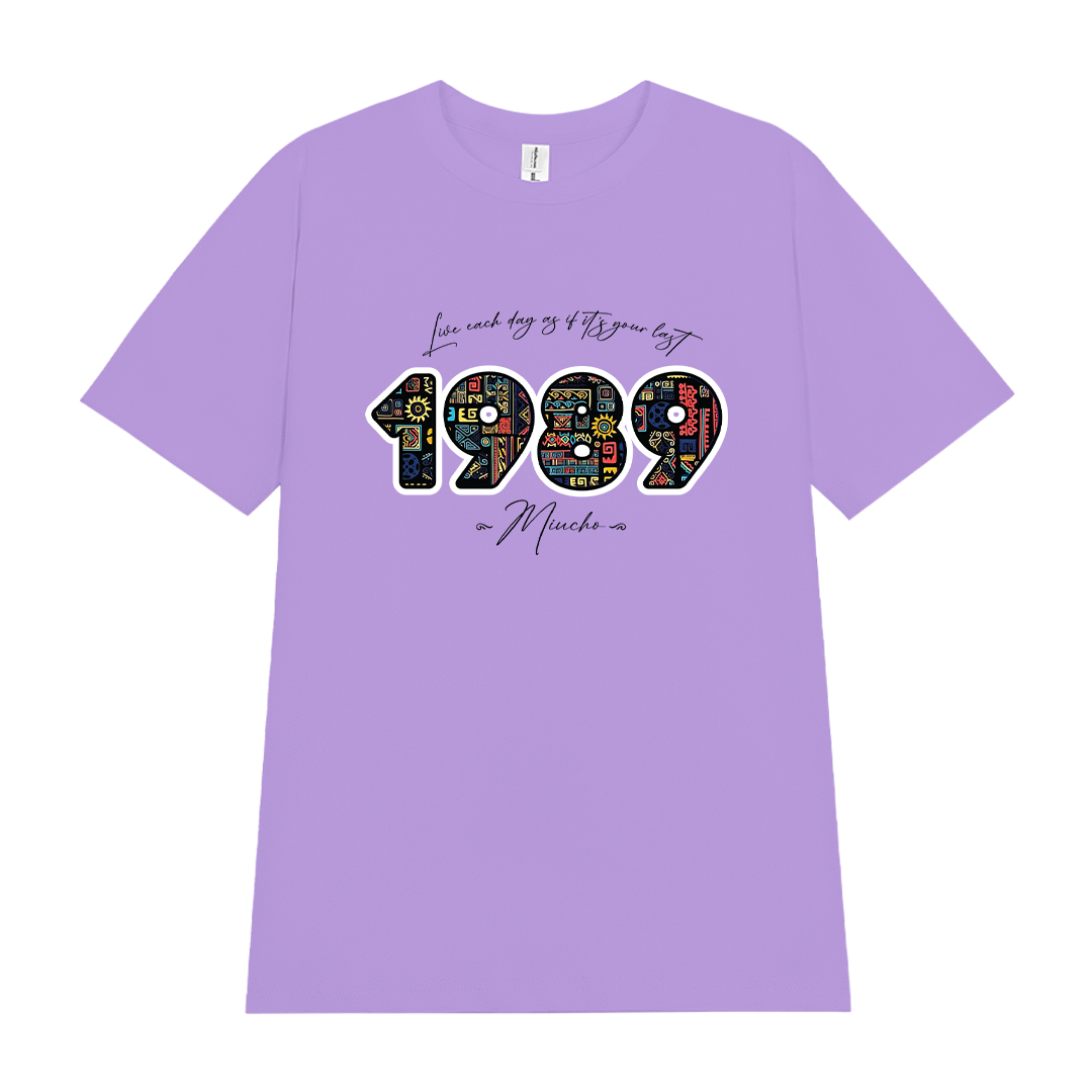 Áo thun nữ in năm sinh 1989 form vừa regular vải cotton 4c thoáng mát ARD1776 Miucho Chic in mix_thumbnail_11