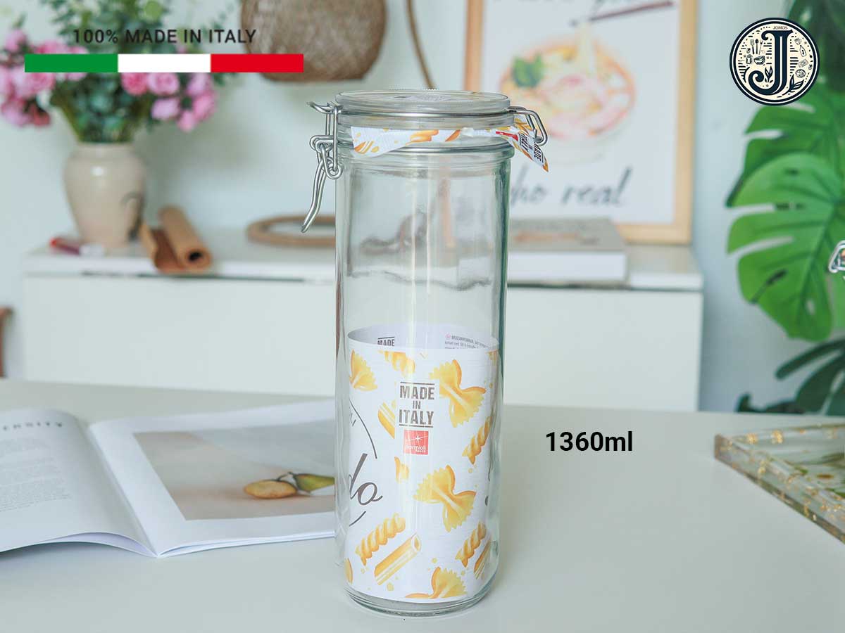 Hũ thủy tinh nắp cài Fido Bormioli Rocco (Hũ cao)_thumbnail_9