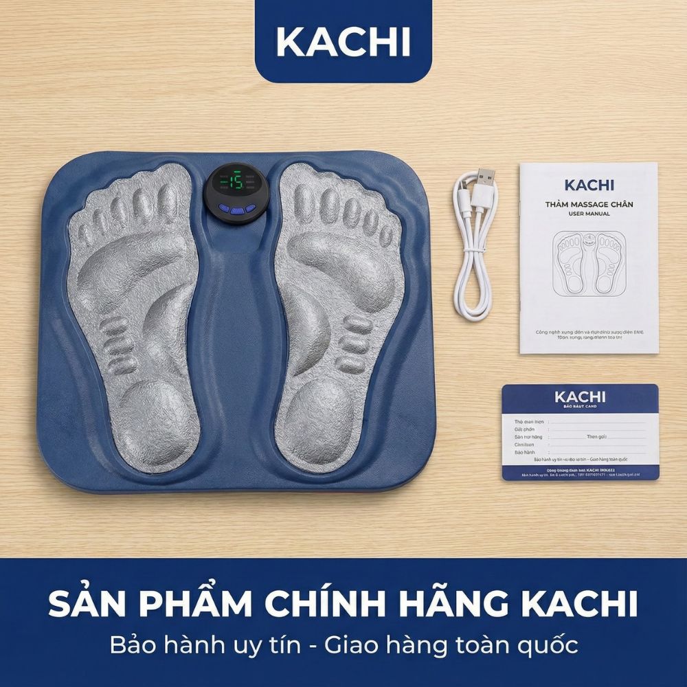 Thảm Massage Chân Xung Điện Kachi MK424 Pin Sạc - Giảm Đau Mỏi, Cải Thiện Tuần Hoàn Máu_thumbnail_9