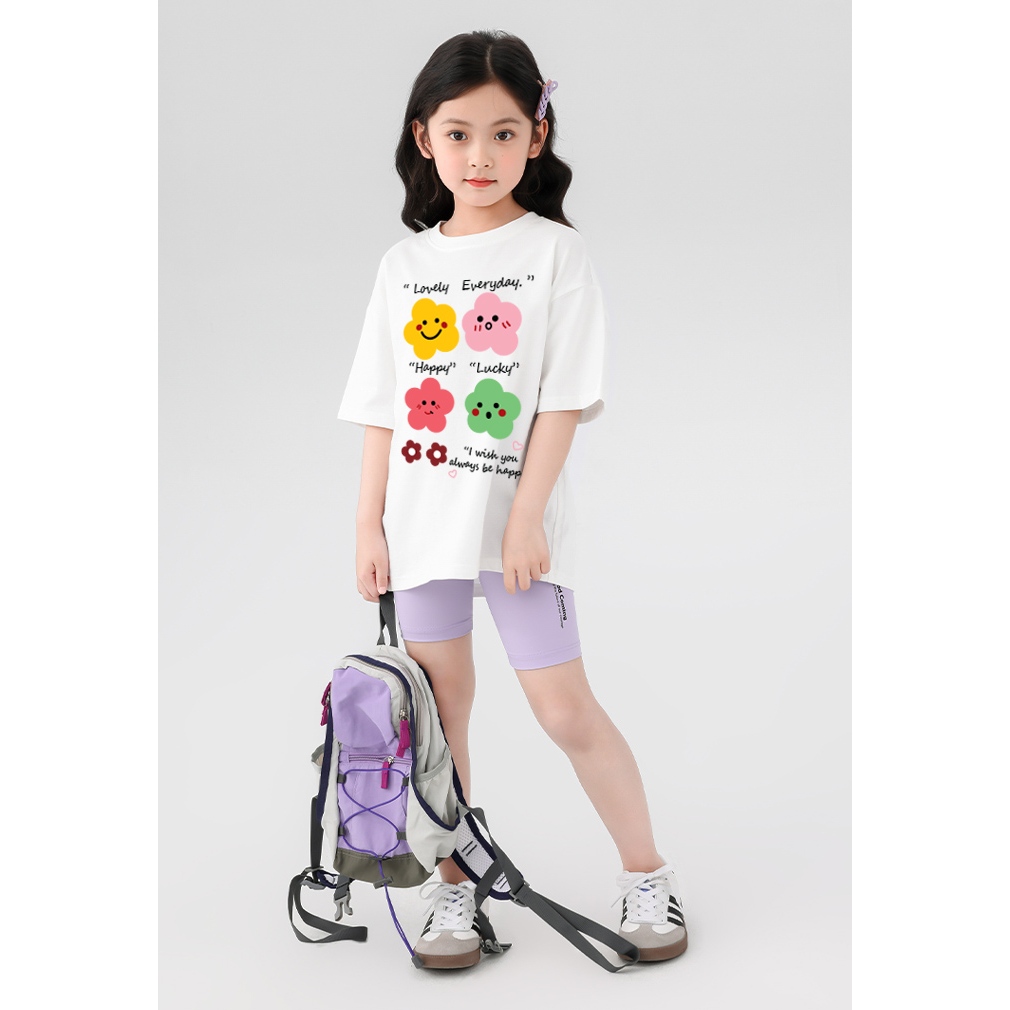 Áo thun cho bé gái form rộng AED1171 Miucho Kid tay ngắn cổ tròn in graphic_thumbnail_4