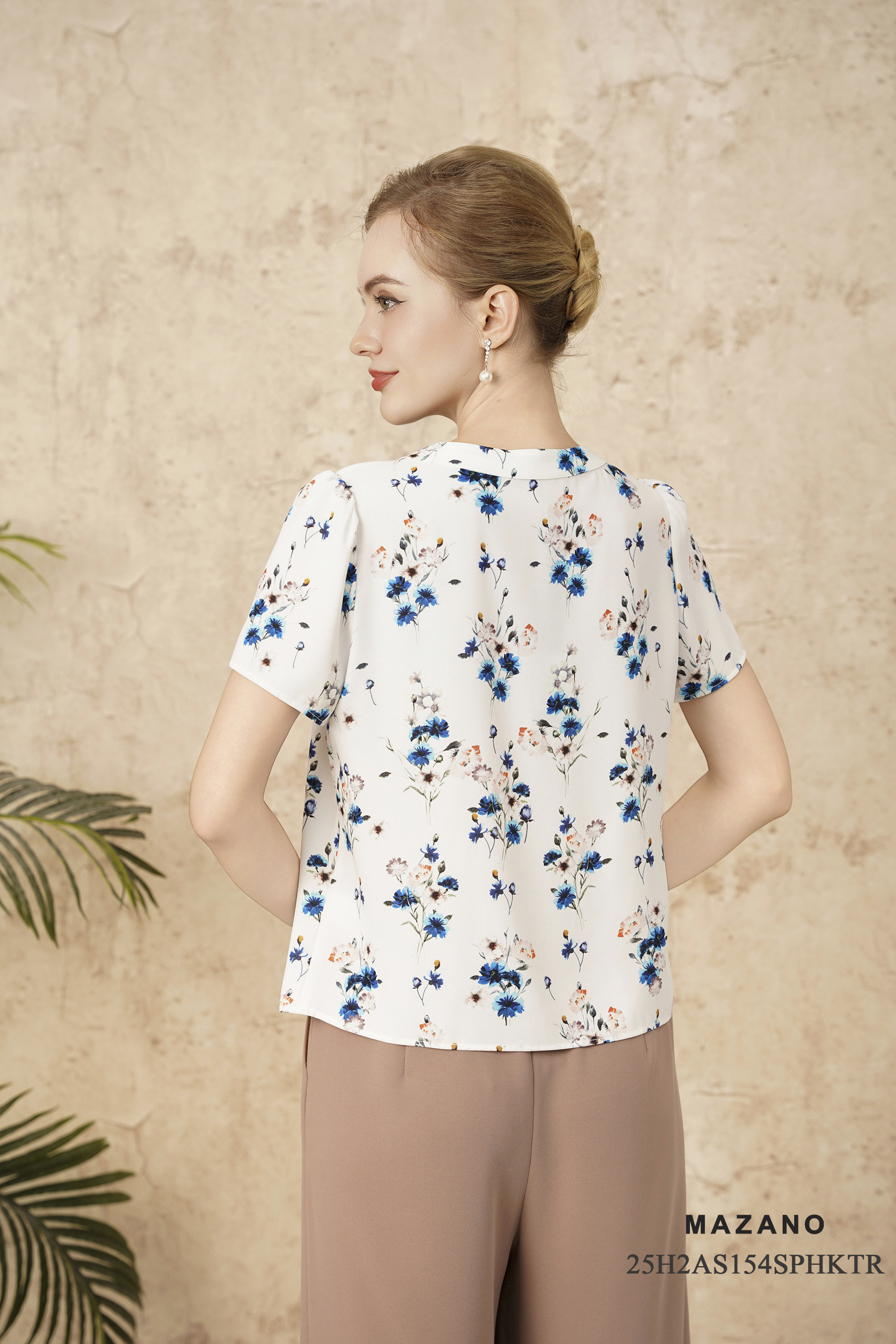 Áo sơ mi suông cài khuy Cổ nằm cách điệu dài áo qua eo_thumbnail_3