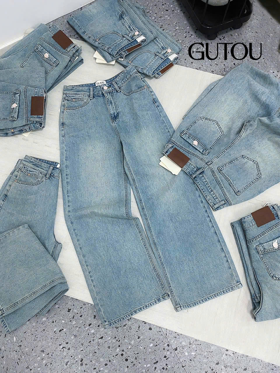 [ GUTOU ] Quần Jeans Suông Collin Basic_thumbnail_6