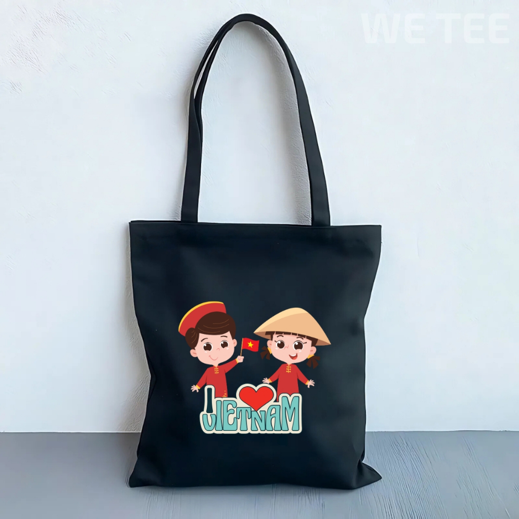 Túi tote vải canvas Tự hào tôi là người Việt Nam có khoá kéo và ngăn phụ, đi học đi chơi - TOTE19_thumbnail_14