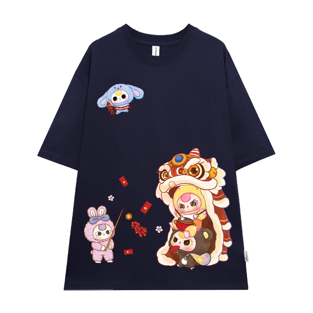 Áo thun tết baby three form rộng 1889 Miucho vải 4c cotton 220gsm thoáng mát in mix_thumbnail_11