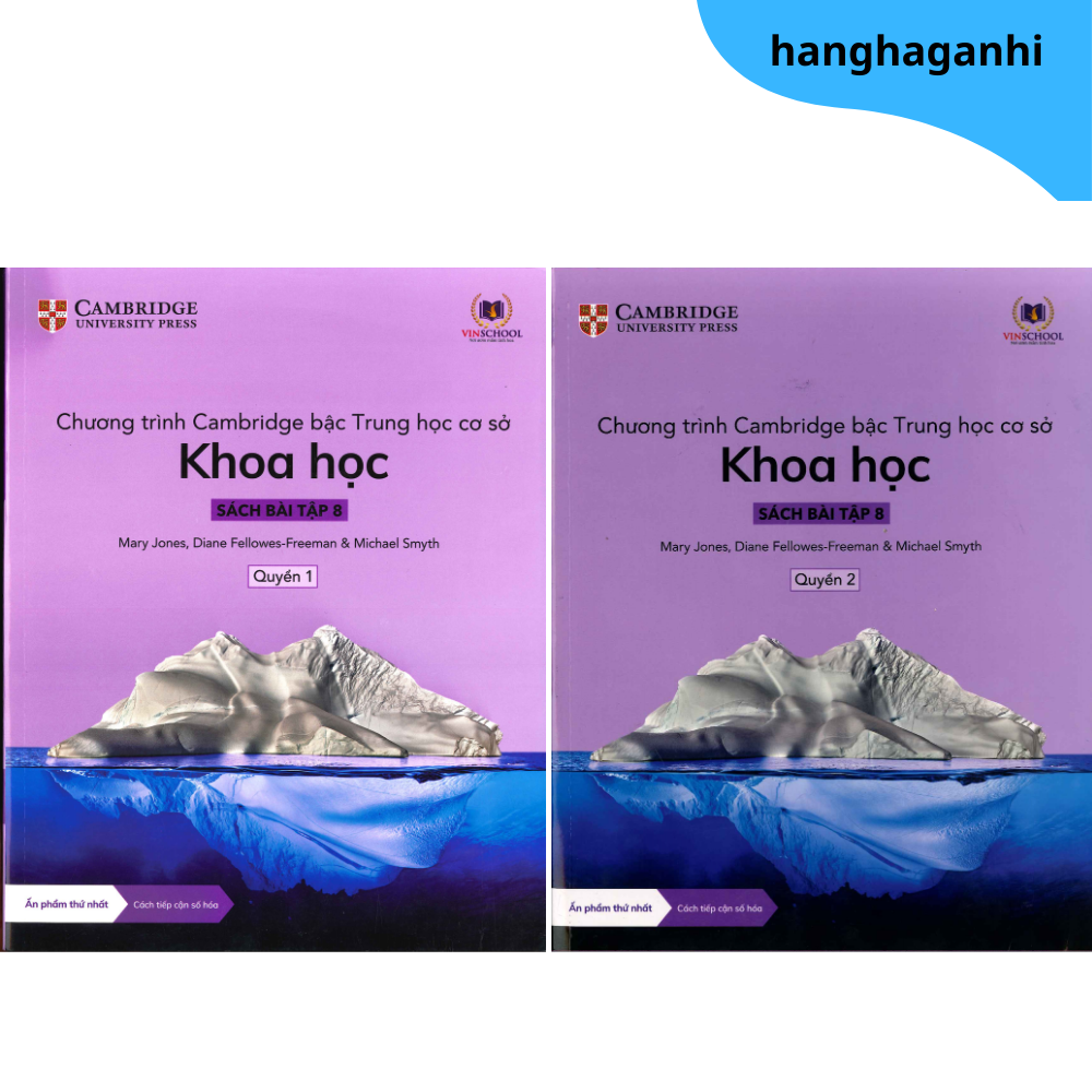 Cambridge Song ngữ bậc Trung học – KHOA HỌC – Sách Bài Tập 8 – Quyển 1 &2