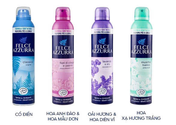 Chai Xịt Phòng Hương Nước Hoa FELCE AZZURRA - Ý
