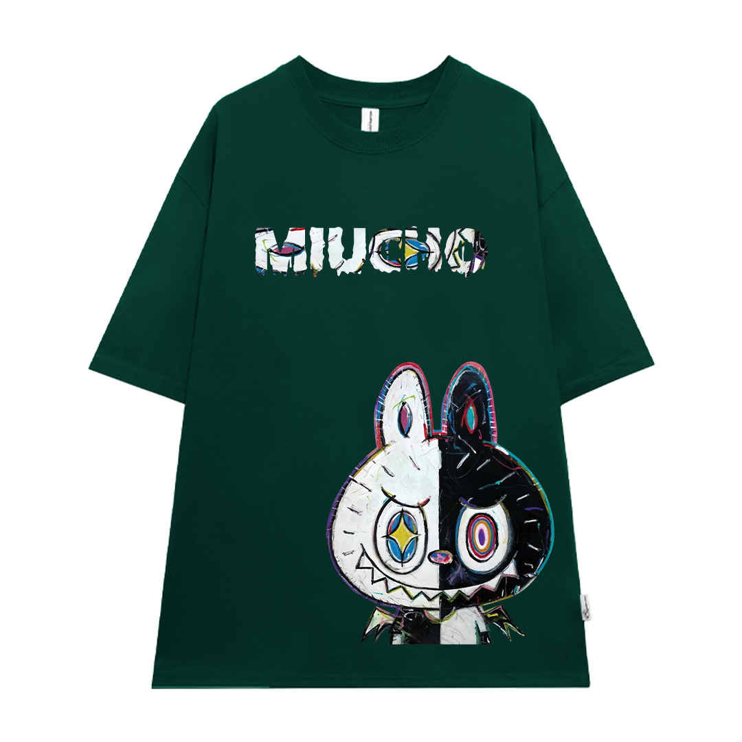 Áo phông labubu form rộng unisex ATD1442 Miucho tay ngắn cổ tròn in mix_thumbnail_20