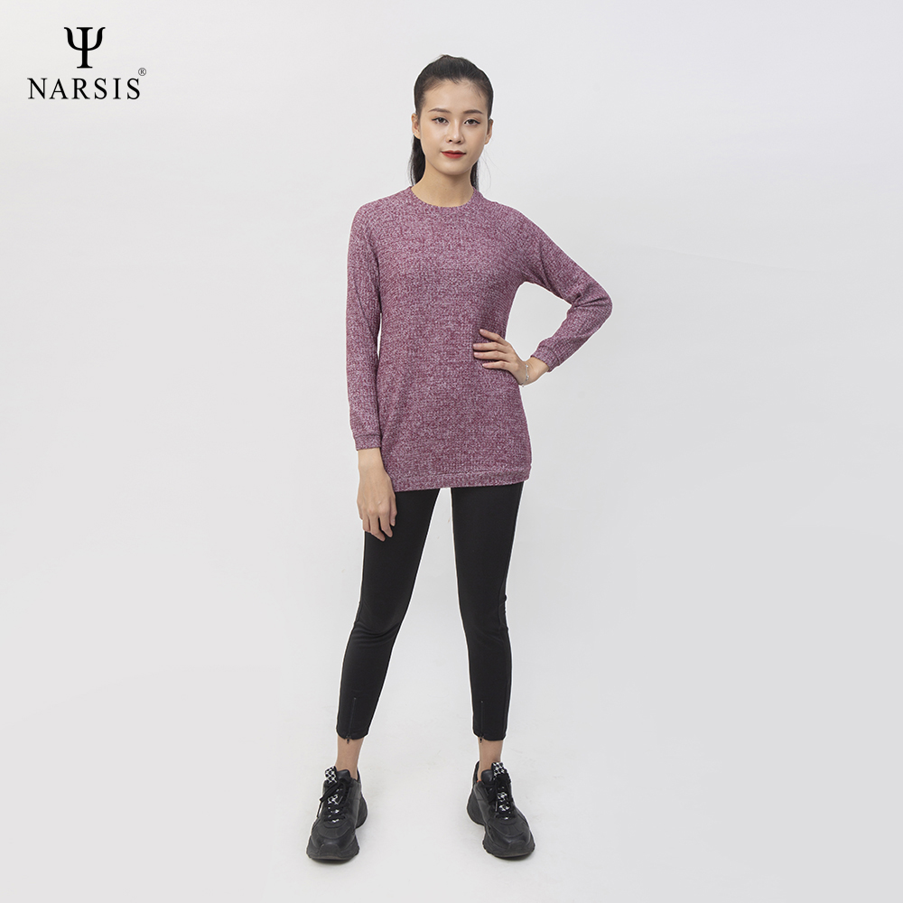 ÁO THU ĐÔNG NỮ L0041 NARSIS VẢI LEN COTTON ẤM ÁP, THOÁNG MÁT, GIỮ ẤM TỐT, MỀM MẠI_thumbnail_0