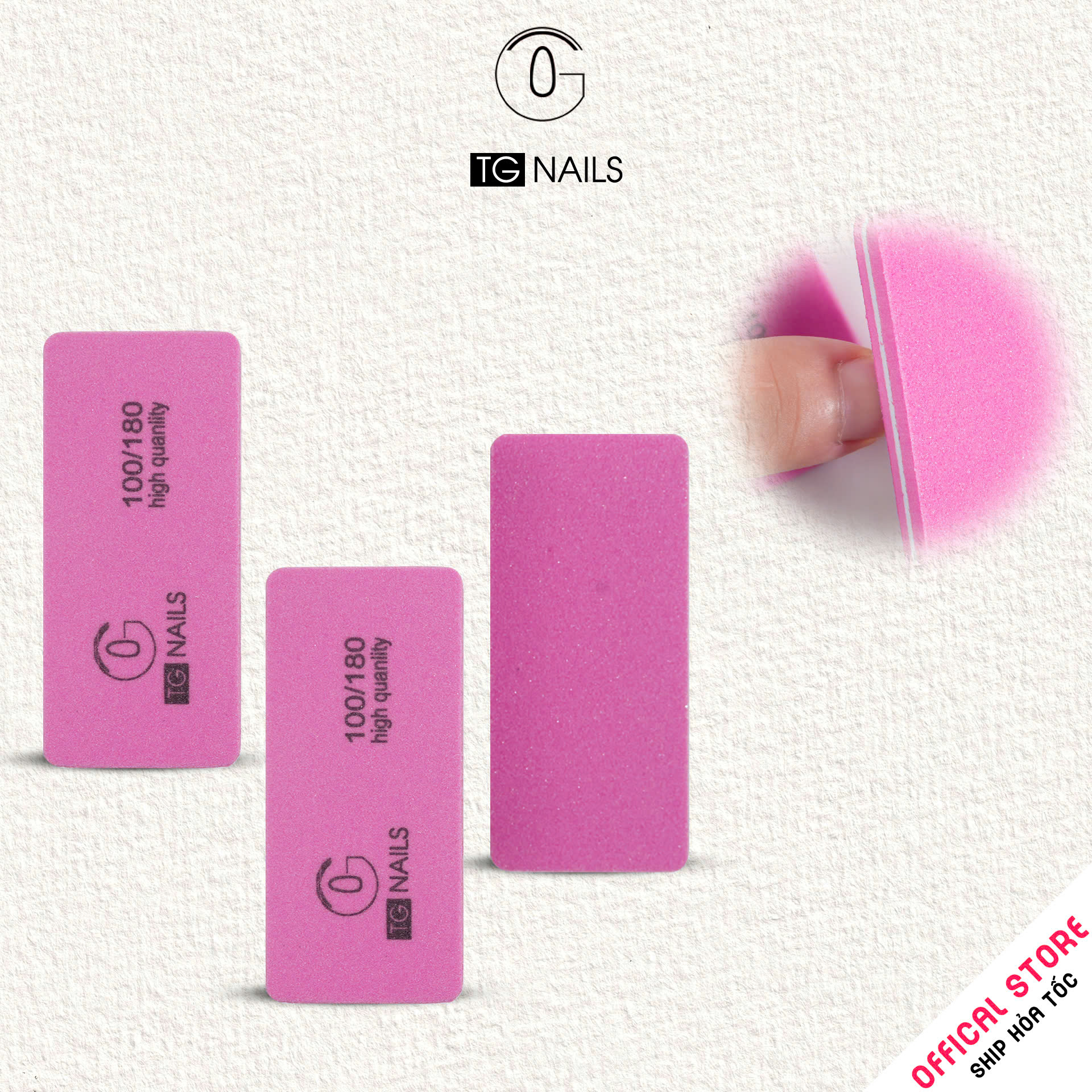 Phao vuông TG Nails độ nhám 100/180
