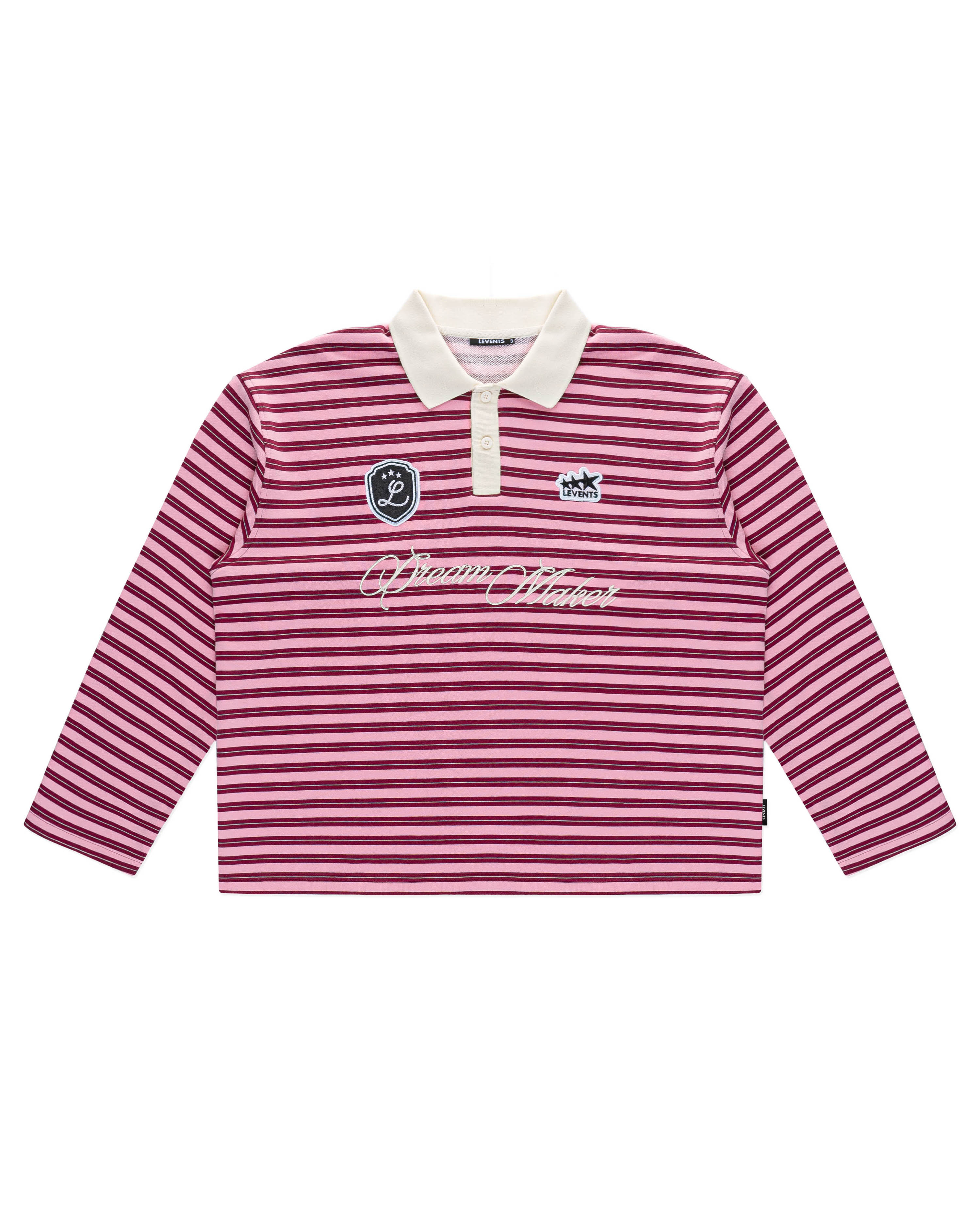 Levents® Striped Long Sleeve Boxy Polo Shirt_thumbnail_9