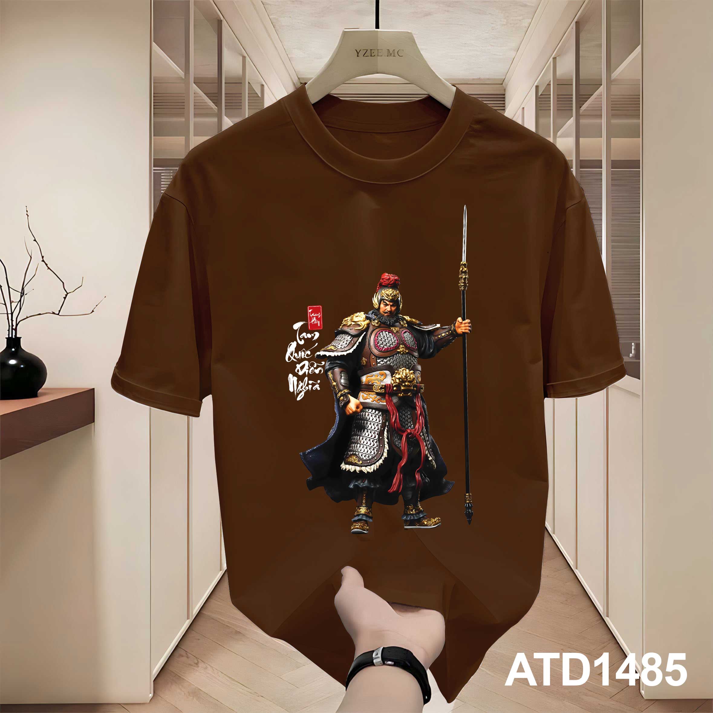 Áo phông nam tam quốc diễn nghĩa nhiều màu nhiều màu ATD1485 Miucho Iconic vải cotton in artwork_thumbnail_8