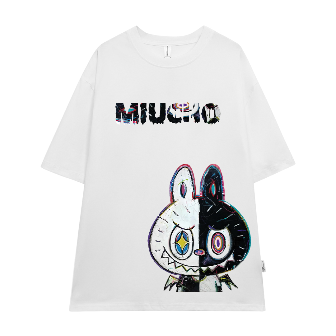 Áo phông labubu form rộng unisex ATD1442 Miucho tay ngắn cổ tròn in mix_thumbnail_9