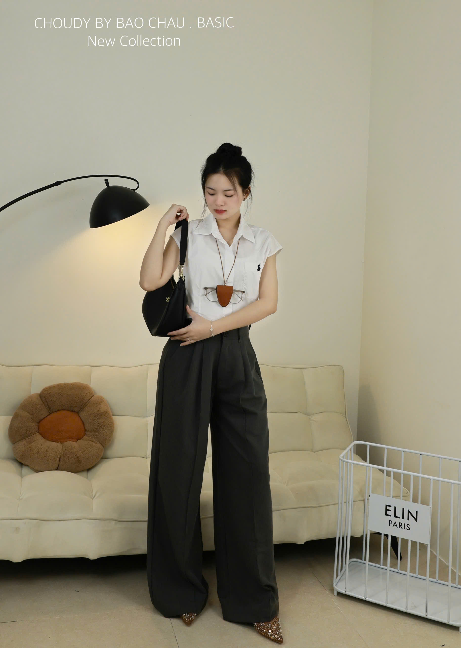 U586 QUẦN TÂY SUÔNG XÁM