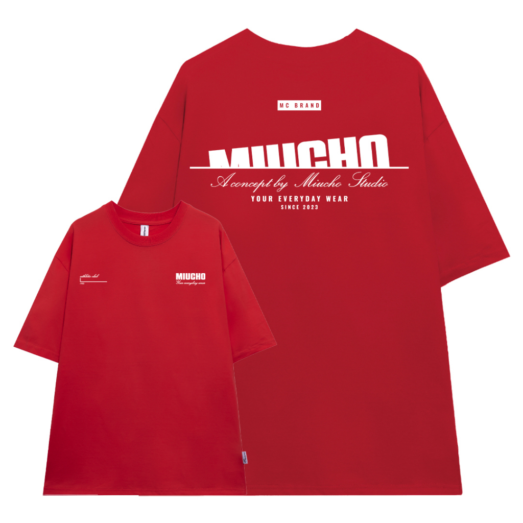 Áo thun nam form rộng ATD270 Miucho Man cotton cổ tròn in typography_thumbnail_10