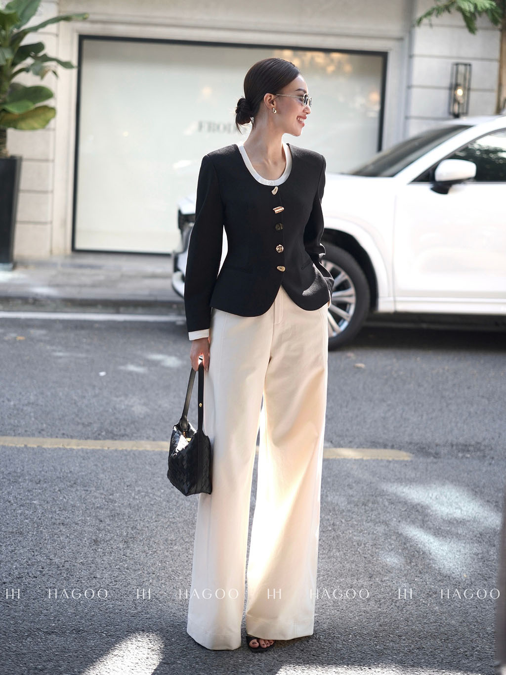 Blazer cổ tròn tay phồng HAGOO_thumbnail_6