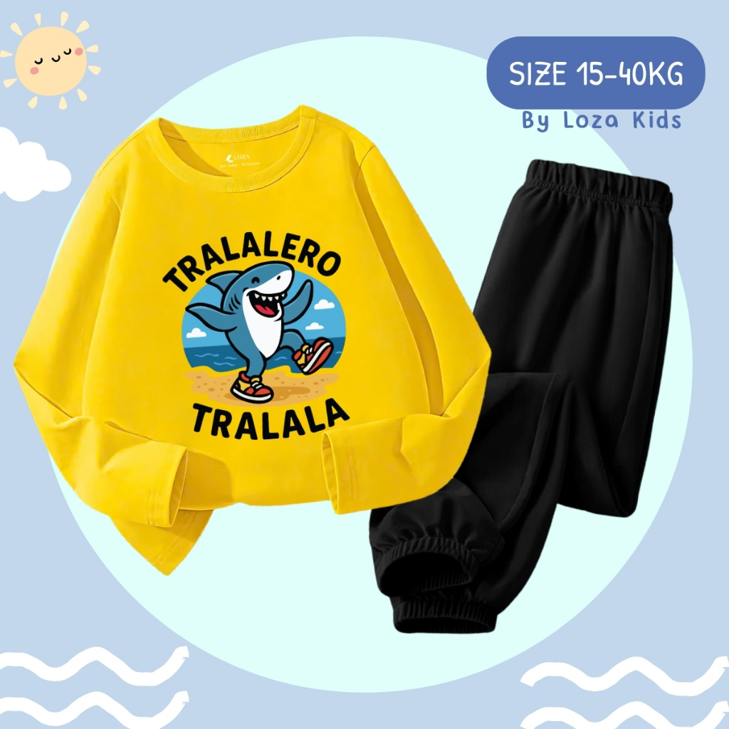 Bộ Thu - Đông bé trai in hình Tralalero Tralala - Loza Kids BW442_thumbnail_2