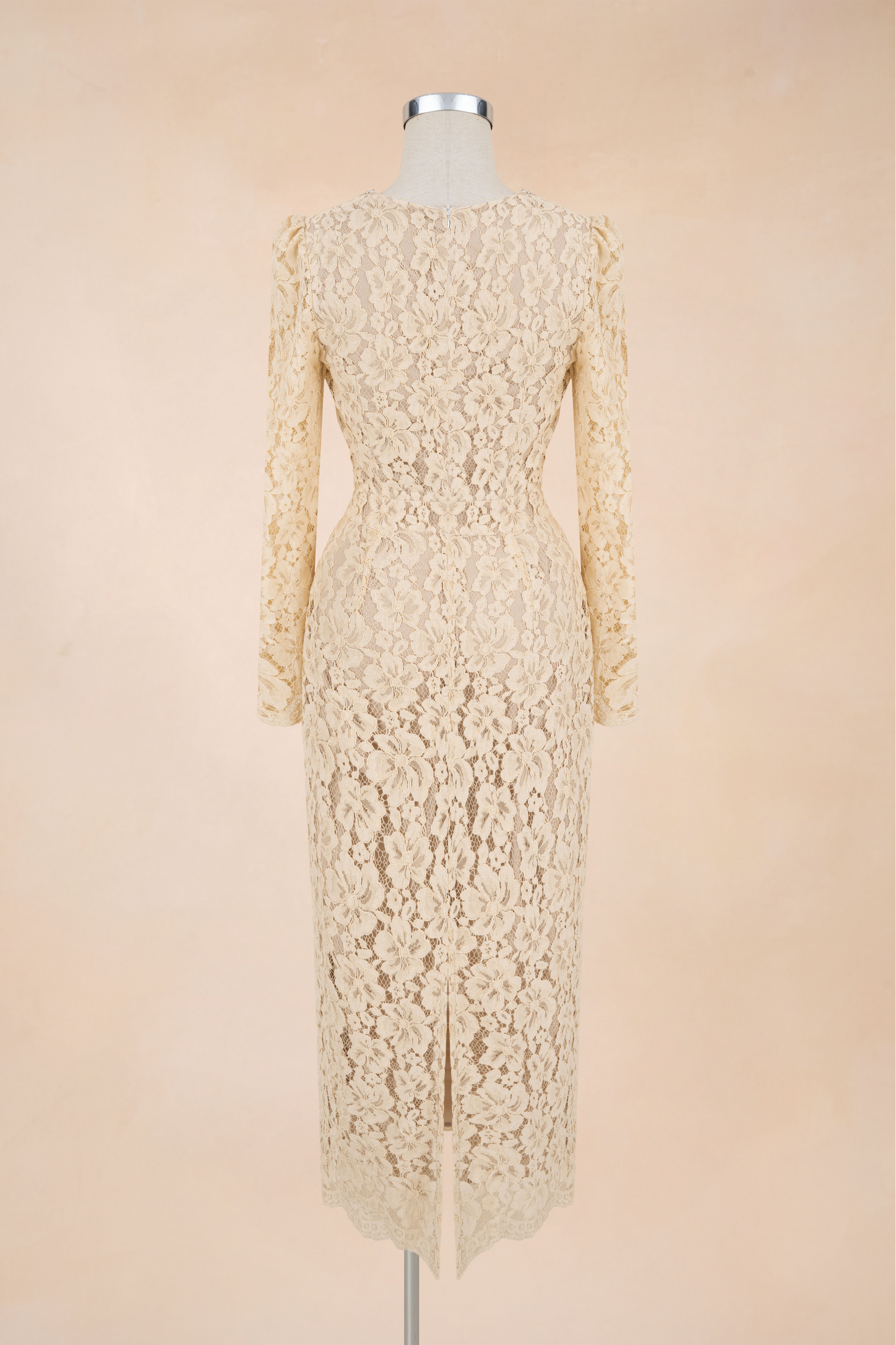 Đầm Bút Chì Cổ Tròn Viền Đá_thumbnail_6