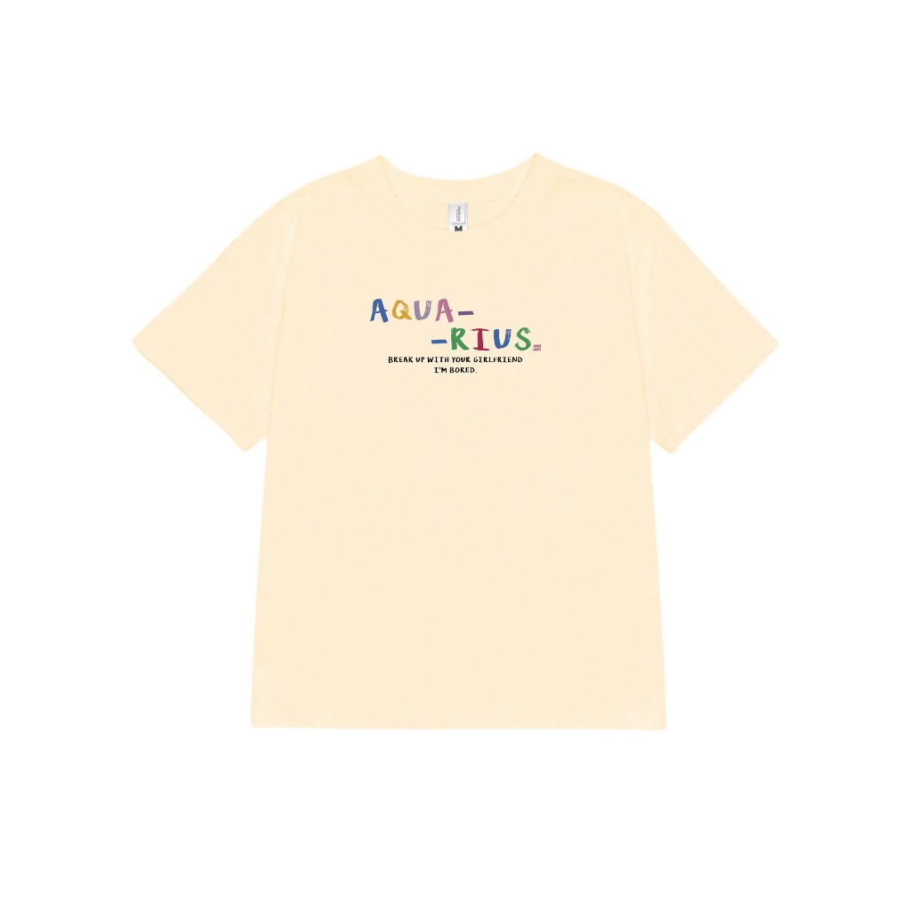 Áo baby tee ABD354 cung hoàng đạo Bảo Bình AQUARIUS Miucho cotton cổ tròn in typography_thumbnail_5