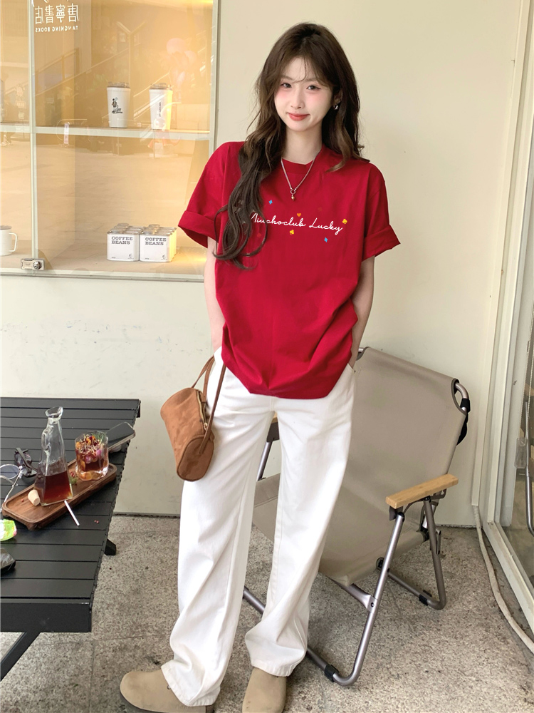 Áo thun tết form rộng local brand cổ tròn vải cotton 4c thoáng mát 1757 Miucho in mix_thumbnail_4