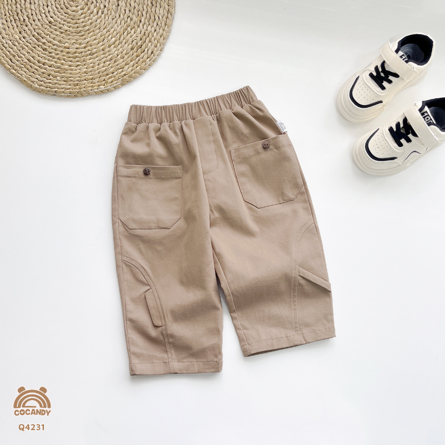 Quần dài kaki NÂU 2 túi phối cạnh_thumbnail_1