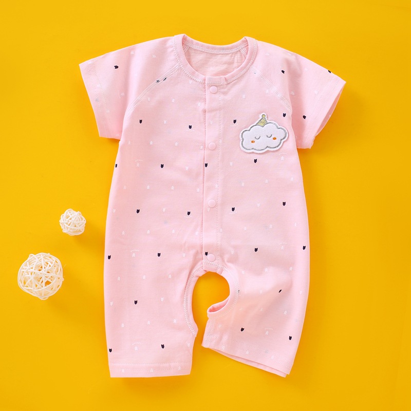 Áo liền thân BodySuit cho bé sơ sinh ngắn tay kiểu mỏng 100% Cotton_thumbnail_2