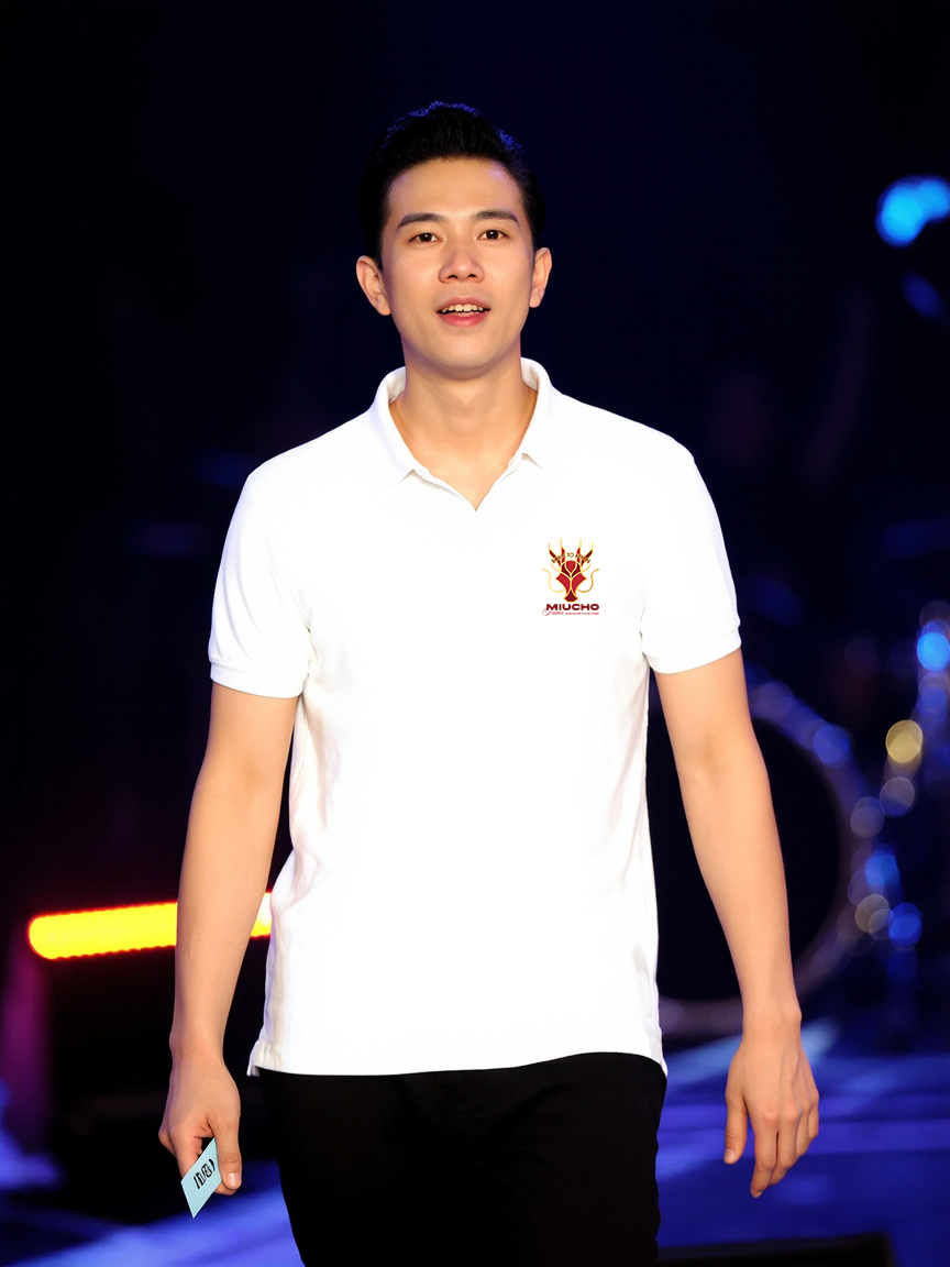 Áo polo nam form vừa 1934 Miucho Iconic vải cá sấu đứng form thoáng mát in mix_thumbnail_5