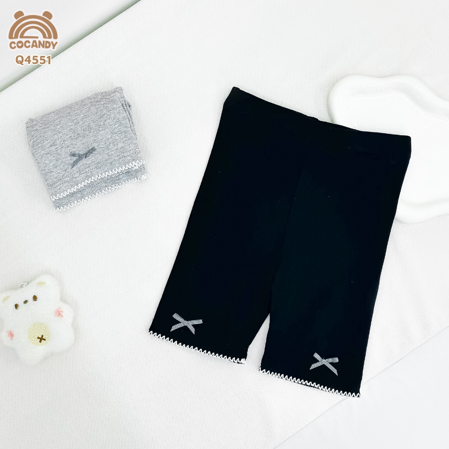 Set 2 quần legging cộc ĐEN TÀN S1 phối sóng nơ_thumbnail_2