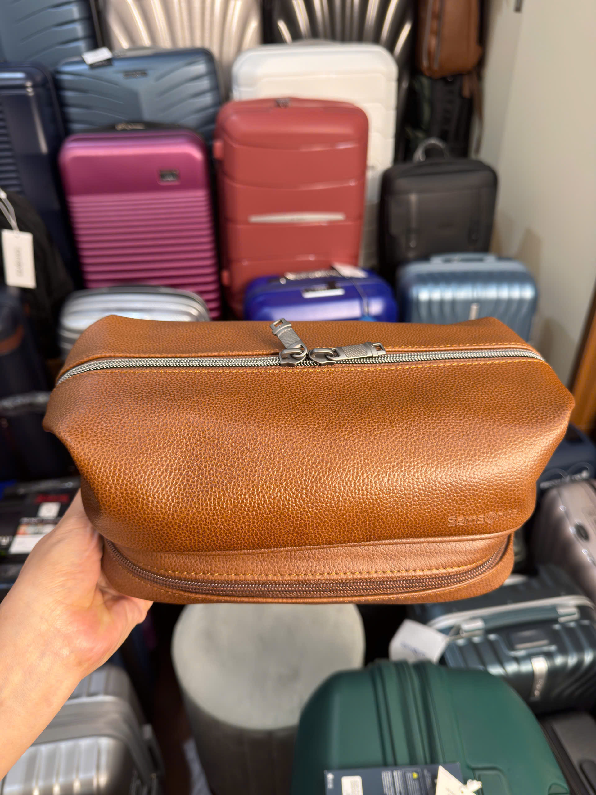 Túi đựng đồ cá nhân Samsonite da thật_thumbnail_1