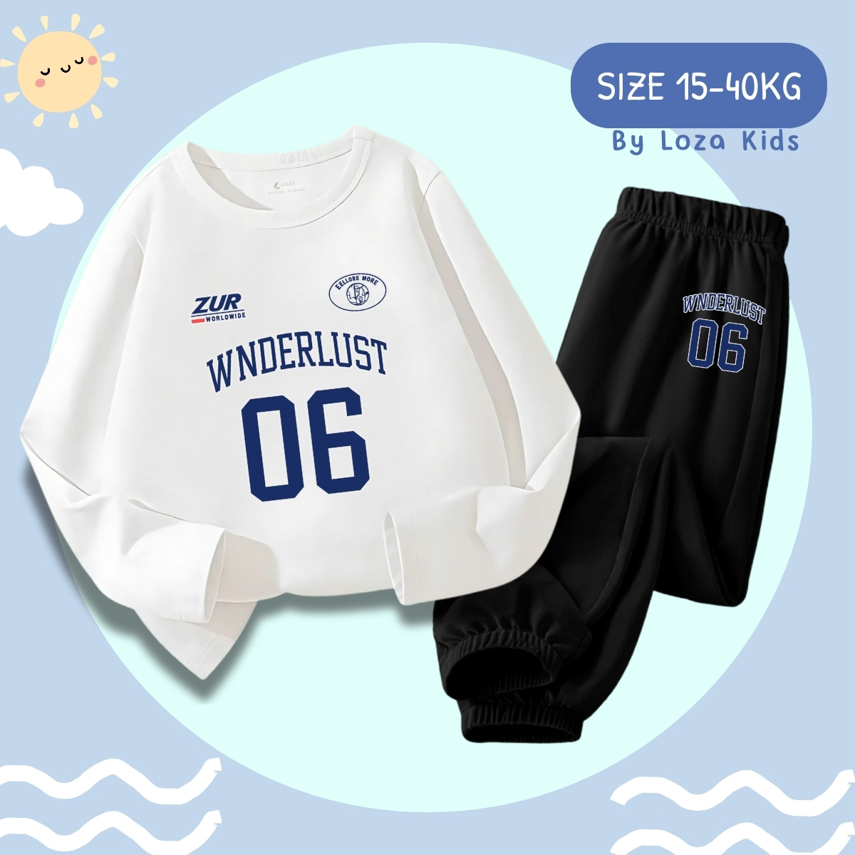 Bộ Thu-Đông bé trai in hình 'Wnderlust-06' - Loza Kids BW450_thumbnail_1