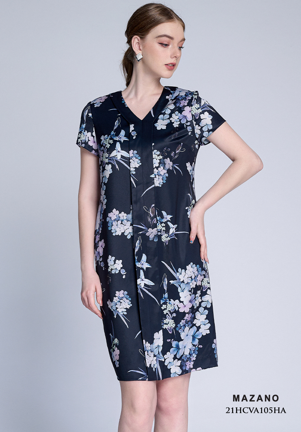 Váy lụa suông xanh than họa tiết hoa cổ tim_thumbnail_3