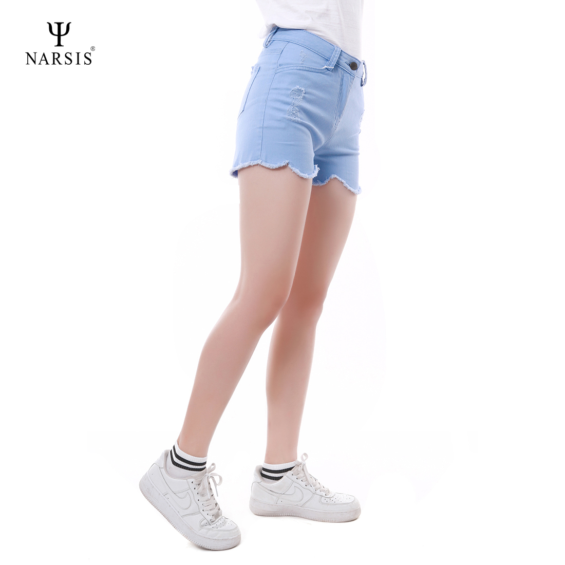 QUẦN SHORT NỮ T7015 NARSIS VẢI KAKI BỀN, THOẢI MÁI, THỜI TRANG, PHONG CÁCH, THỜI TRANG, PHONG CÁCH_thumbnail_3