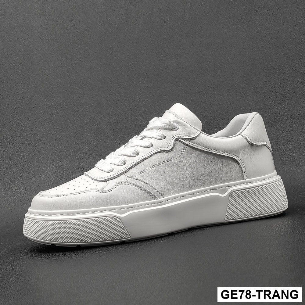 GE78 - Giày thể thao màu trắng đế dày