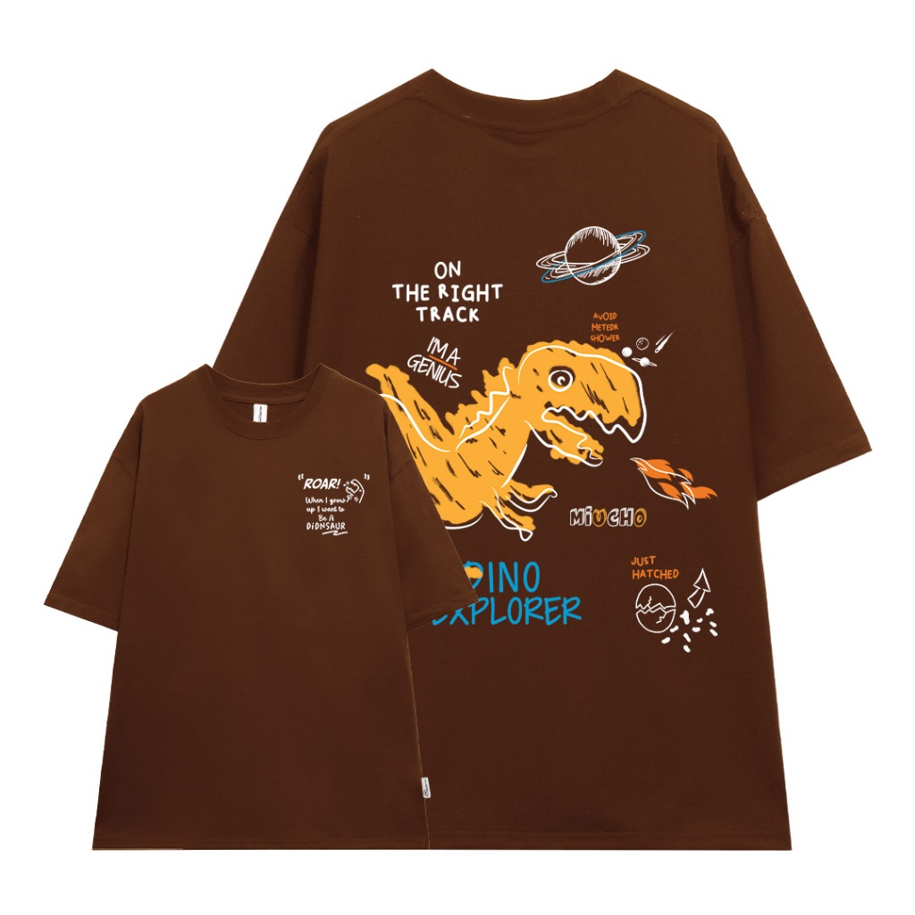 Áo thun nam form rộng ATD1137 Miucho Man tay ngắn áo phông cổ tròn in mix_thumbnail_8