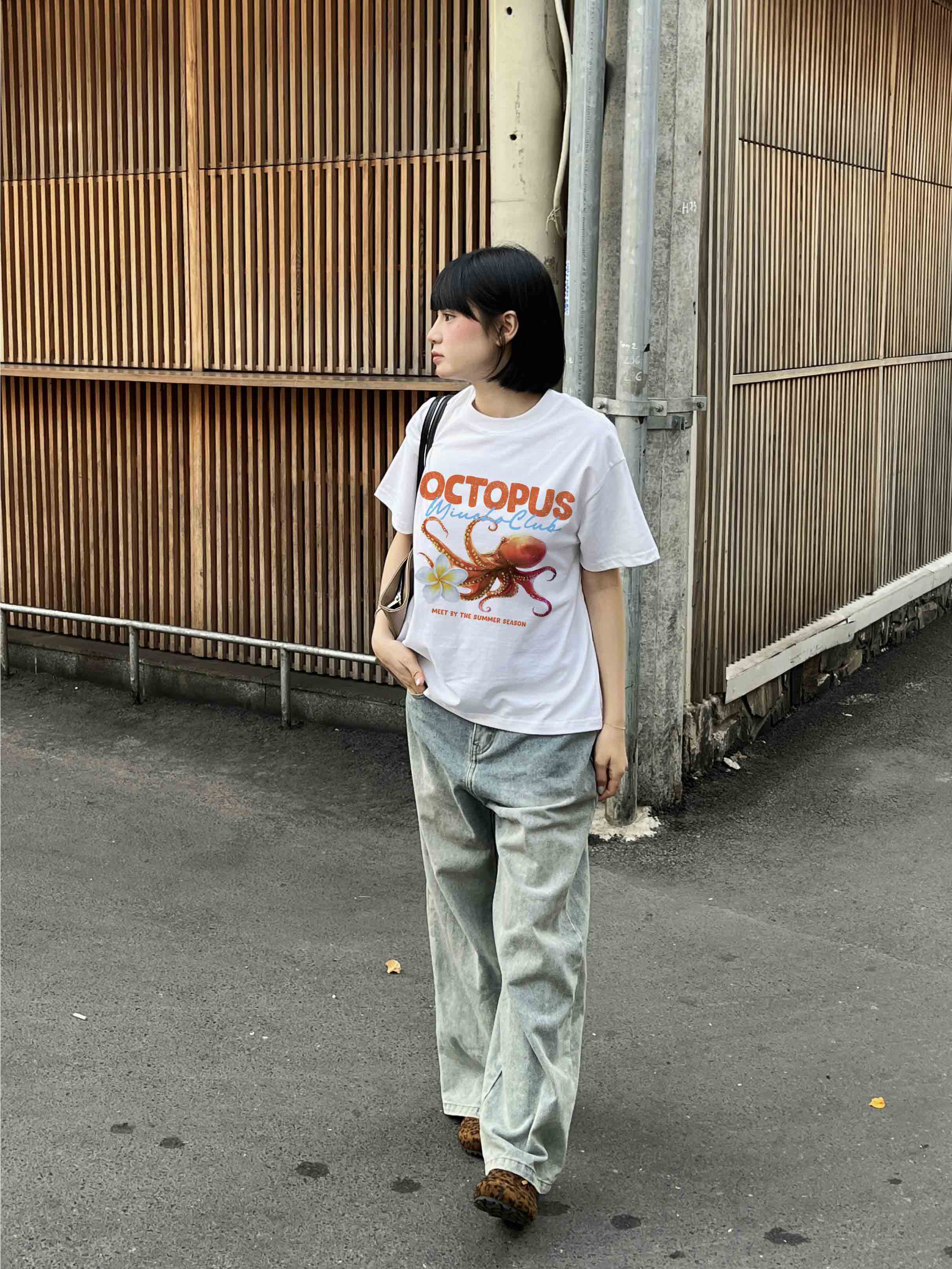 Áo thun boxy hè biển 2234 Miucho cổ tròn chất vải cotton 2c 250gsm đứng form dày dặn in mix_thumbnail_5