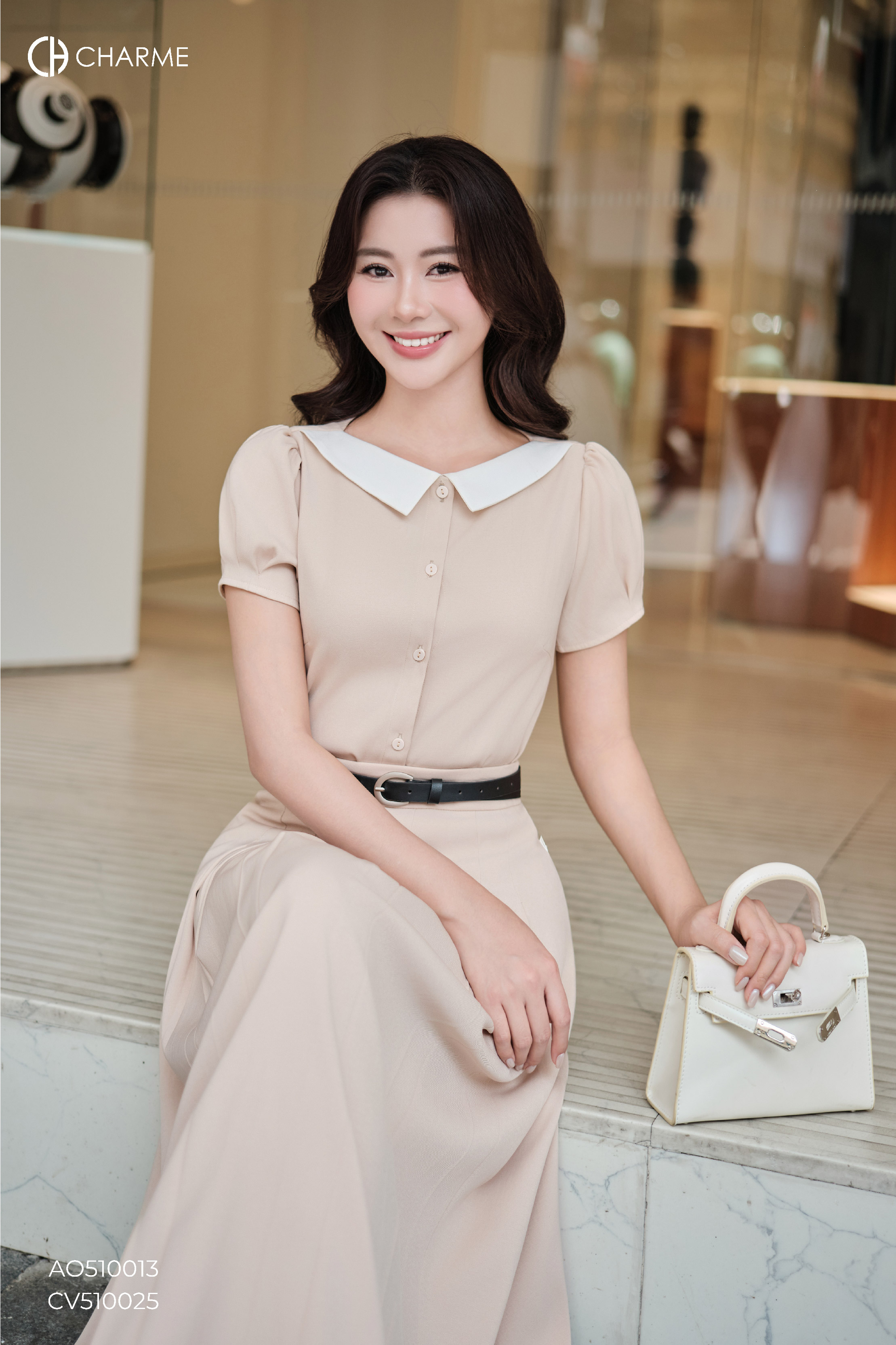 Áo cổ phối tay cộc bồng_thumbnail_2