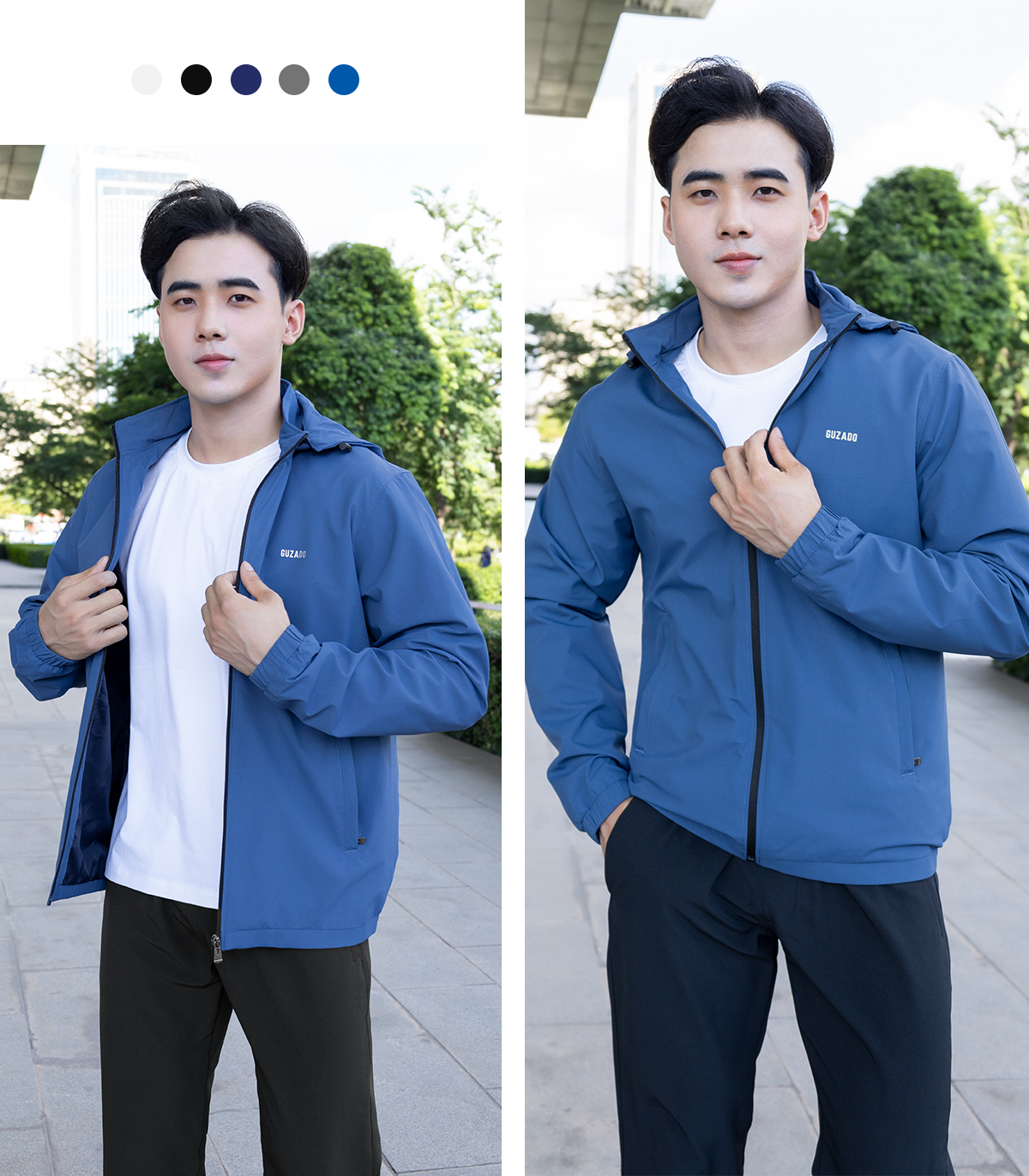 Áo Gió Nam GUZADO Chống Nước, Cản Gió, Giữ Ấm Tốt GKG15_thumbnail_10