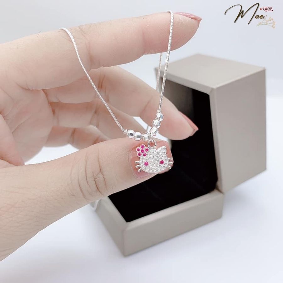B25 - Dây chuyền Hello Kitty bi bạc_thumbnail_2