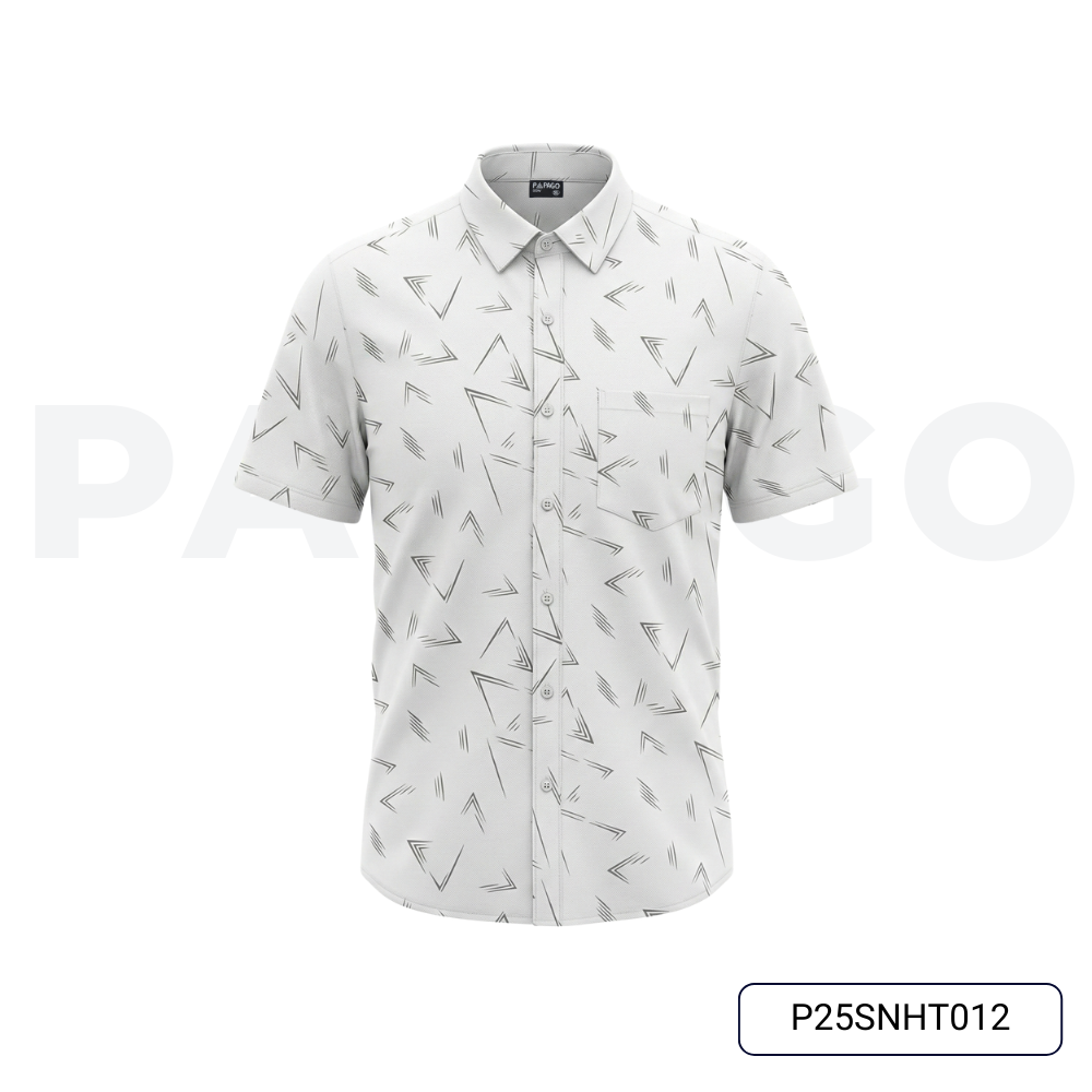 Áo sơ mi nam trung niên PAPAGO tay ngắn vải xô đũi thoáng mát lai ngang in họa tiết - P25SNHT012_thumbnail_11