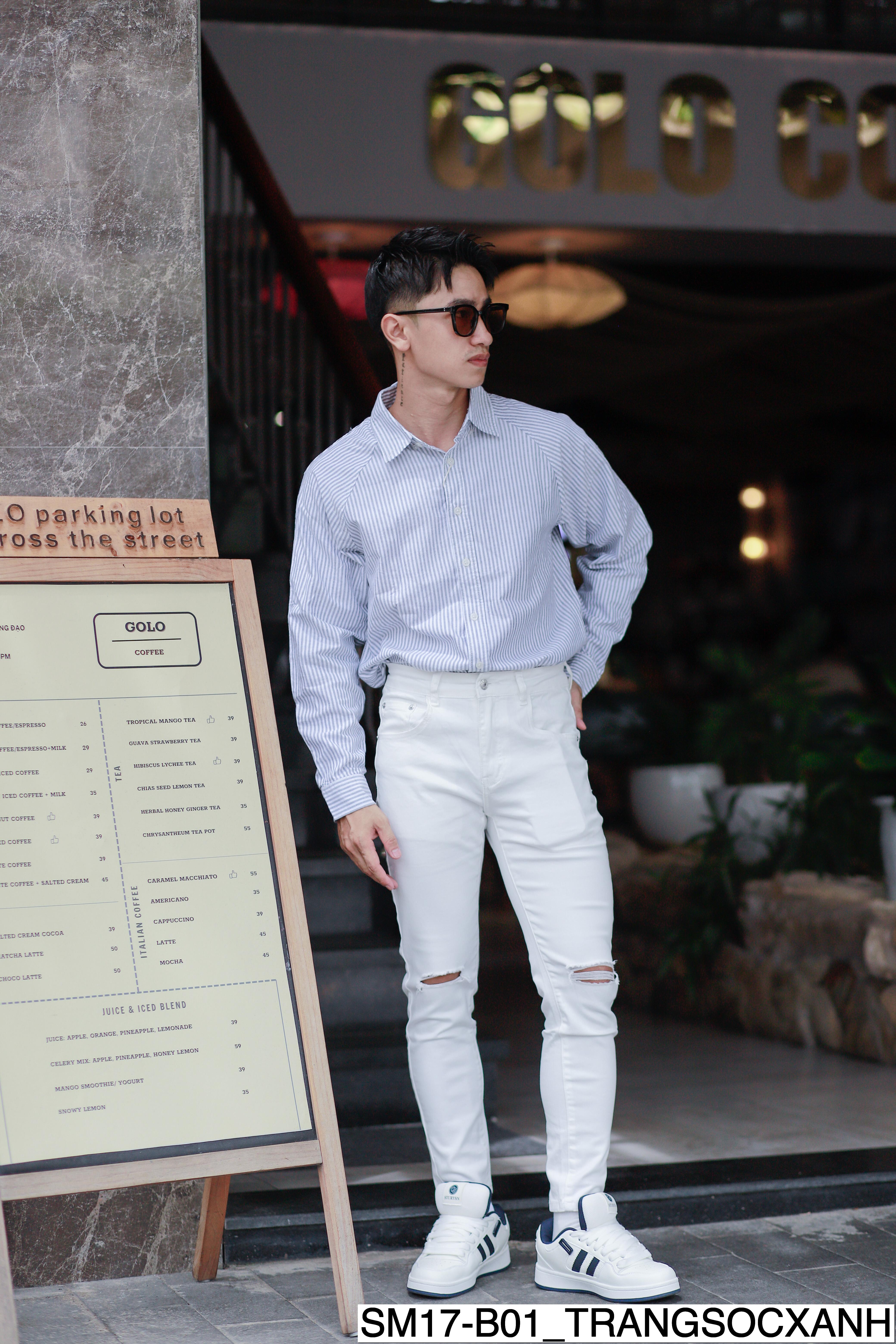 B01 SM17 - Áo sơ mi nam button-down cổ điển_thumbnail_11