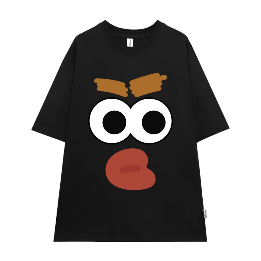 Áo thun couple cặp đôi hình thú mỏ vịt form rộng unisexATD1059 Miucho tay lỡ cổ tròn in artwork_thumbnail_14