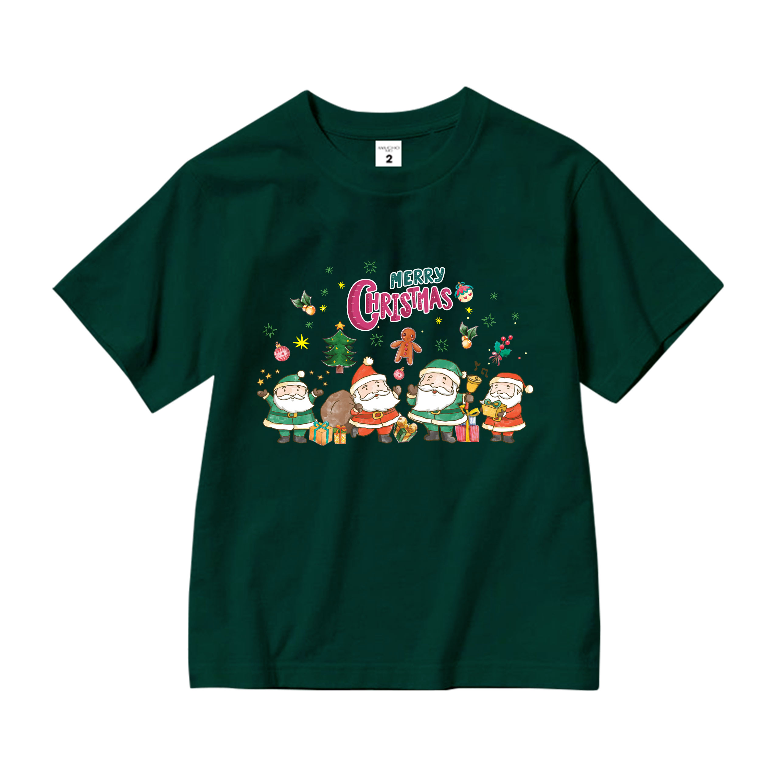 Áo thun bé gái giáng sinh noel from rộng chất vải cotton thoáng mát AED1711 Miucho Kid in graphic_thumbnail_9
