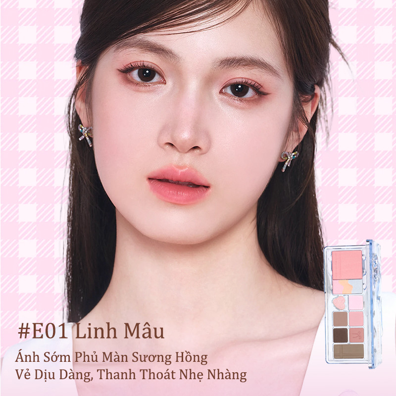 [VEECCI} Bảng phấn mắt má 4 in 1 Veecci kèm tạo khối highlight 11g_thumbnail_0