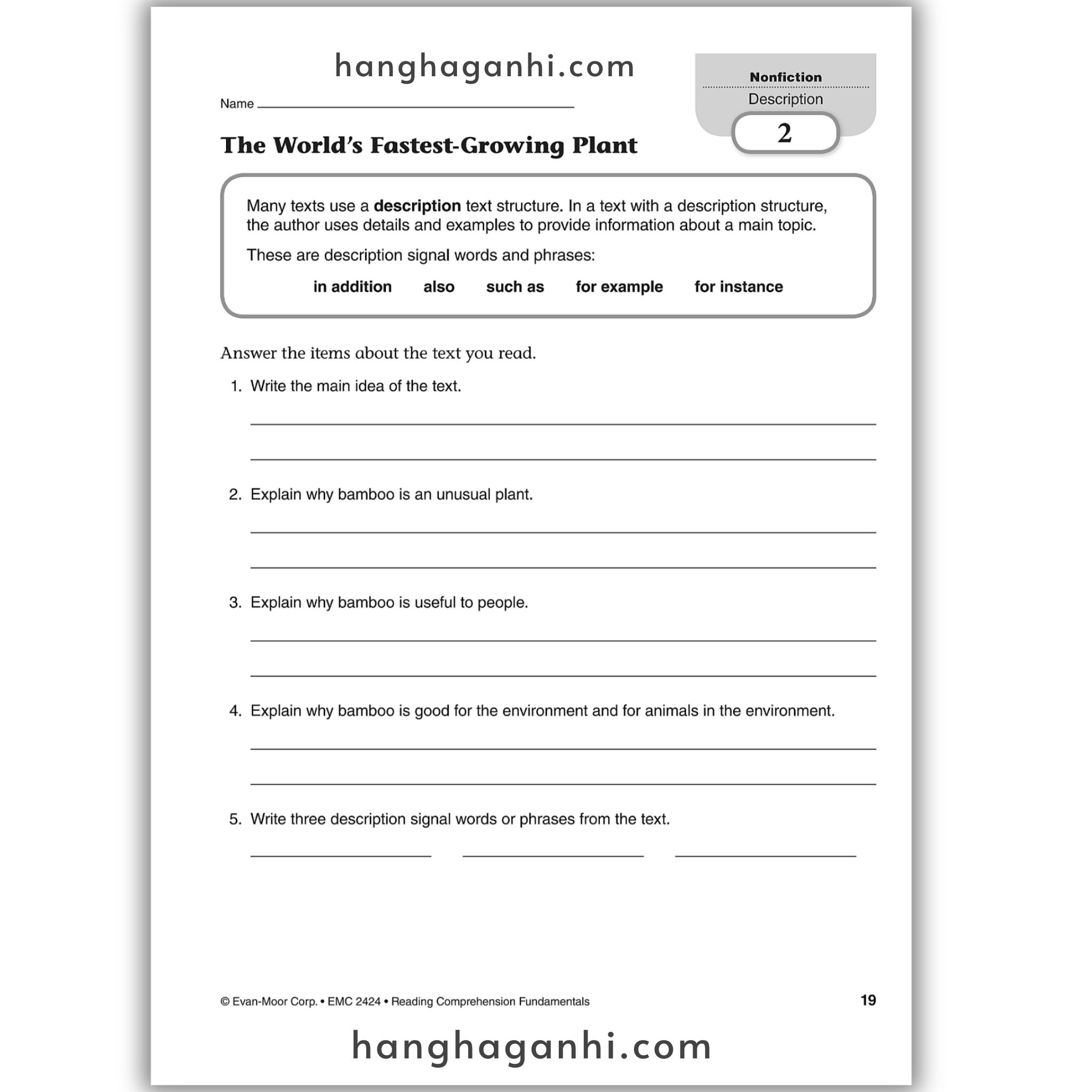 Reading Comprehension Fundamentals grade 4_thumbnail_8