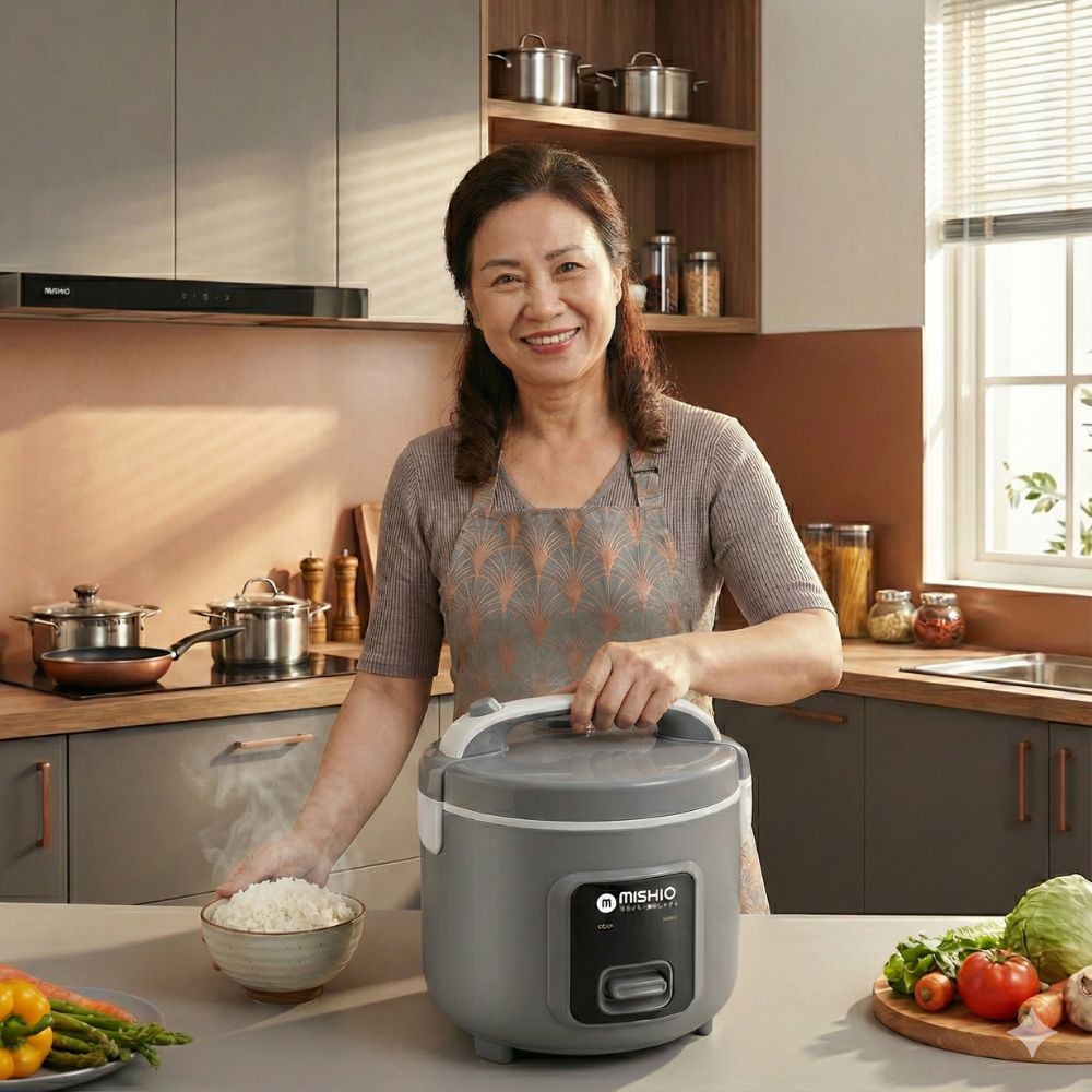 Nồi Cơm Niêu Mishio 1.8 Lít MK411, Lòng Nồi Siêu Dày, Nấu Cơm Siêu Ngon, Giá Siêu Rẻ_thumbnail_2